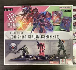 BANDAI Gundam Card Game Zeon’s Rush ST03A Assemble Set & X10 Booster Packs - Image 2