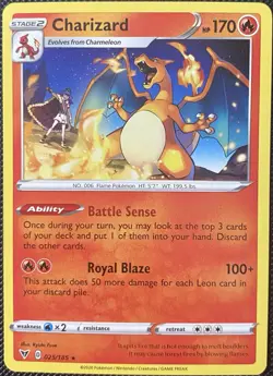 Charizard 025/185 Swsh04: Vivid Voltage Regular - Pokemon Card - Image 1