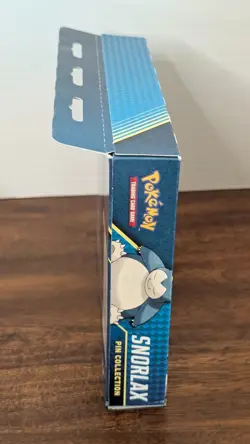 Rare Pokemon Snorlax Pin Collection - 3 Booster Packs Promo Card & Pin Box Set - Image 2