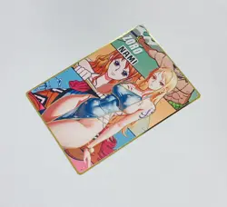 Zoro And Nami - One Piece Trading Card Heavy Metallic Gold Laser Etched Art Tc3 - Image 3