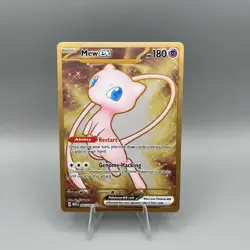 Pokemon TCG Scarlet & Violet 151 Gold Mew UPC Promo Metal Card 205/165 - Image 1