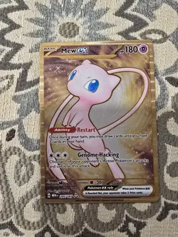 Pokemon TCG Scarlet & Violet 151 Gold Mew UPC Promo Metal Card 205/165 - Image 1