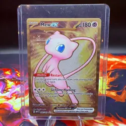 Pokemon TCG Scarlet & Violet 151 Gold Mew UPC Promo Metal Card 205/165 - Image 1