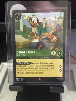 Disney Lorcana Donald Duck Lively Pirate Card 98/204 Archazia's Island - Image 1