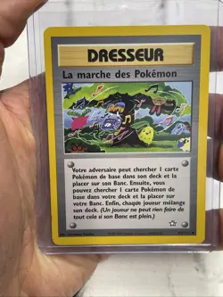 Pokemon Card La Marche Des Pokemon Neo Genesis 102/111 NM French Vintage Vtg TCG - Image 1
