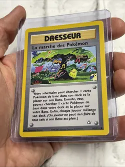 Pokemon Card La Marche Des Pokemon Neo Genesis 102/111 NM French Vintage Vtg TCG - Image 2