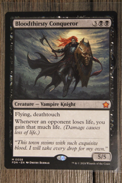 Bloodthirsty Conqueror Foundations Regular MTG TCG Near Mint - Image 1