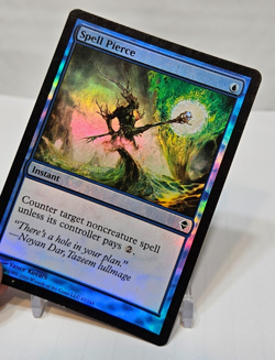 FOIL Spell Pierce Zendikar MTG Magic the Gathering 7224 - Image 4
