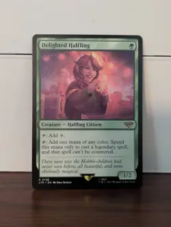 Delighted Halfling - MTG The Lord of the Rings: Tales of Middle-earth - Image 1