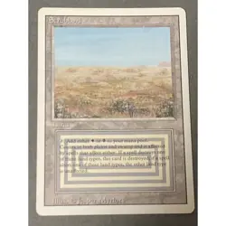 Mtg Scrubland English Version Levised 3Ed White Black Dualland - Image 1