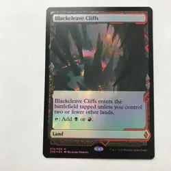 Mtg Zne Expedition Box Topper Foil Black Cracked Cliff English Version - Image 1