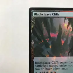 Mtg Zne Expedition Box Topper Foil Black Cracked Cliff English Version - Image 2