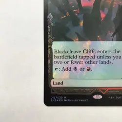 Mtg Zne Expedition Box Topper Foil Black Cracked Cliff English Version - Image 4