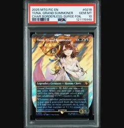 PSA10 Yuna the Arch Summoner Surge Foil English MTG Final Fantasy Crossover - Image 1