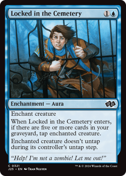 Locked in the Cemetery #321 | Near Mint | Foundations Jumpstart Magic MTG - Image 1