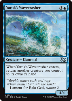 Yarok's Wavecrasher #395 | Near Mint | Foundations Jumpstart Magic MTG - Image 1