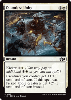 Dauntless Unity #183 | Near Mint | Foundations Jumpstart Magic MTG - Image 1