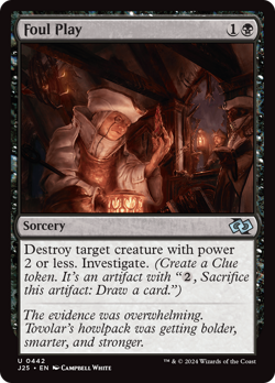 Foul Play #442 | Near Mint | Foundations Jumpstart Magic MTG - Image 1