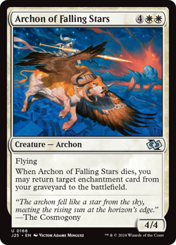 Archon of Falling Stars #166 | Near Mint | Foundations Jumpstart Magic MTG - Image 1