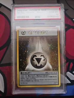 PSA 10 Pokemon Japanese Neo Metal Energy Holo GEM MINT - 🌀 Quad Swirl 🌀 - Image 3