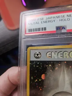 PSA 10 Pokemon Japanese Neo Metal Energy Holo GEM MINT - 🌀 Quad Swirl 🌀 - Image 4
