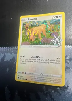Stantler 125/189 Cosmos Holo Holiday Snowflake Stamped Pokemon TCG 2022 - Image 1