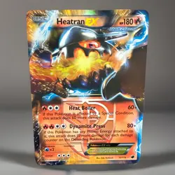 2013 Heatran EX 13/116 Ultra Rare Pokemon Plasma Freeze Team Plasma LP - Image 1