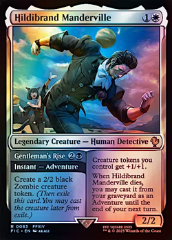 1x Hildibrand Manderville, Surge Foil, Final Fantasy, Magic MTG NM - Image 1
