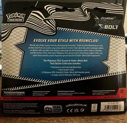 Pokemon SV 10.5 Black Bolt 3-Pack Tech Sticker Collection - Image 2