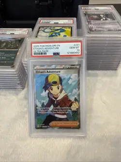 2025 POKEMON DRI EN-DESTINED RIVALS ULTRA RARE #221 ETHAN'S ADVENTURE PSA 10 - Image 1