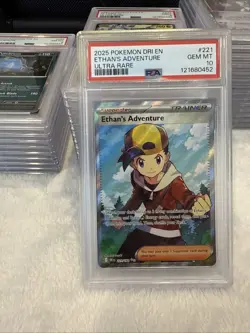 2025 POKEMON DRI EN-DESTINED RIVALS ULTRA RARE #221 ETHAN'S ADVENTURE PSA 10 - Image 3