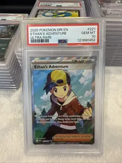 2025 POKEMON DRI EN-DESTINED RIVALS ULTRA RARE #221 ETHAN'S ADVENTURE PSA 10 - Image 4