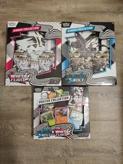 Pokemon Black Bolt & White Flare Binder And Poster Collection Bundle TCG Sealed - Image 1