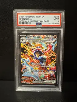 2024 Pokemon TWM EN-Twilight Masquerade Greninja EX #214 SIR PSA 9 - Image 1