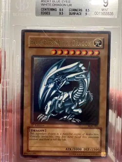 BGS 9 1st Edition Blue-Eyes White Dragon SDK 001 2002 Yugioh Kaiba Deck English - Image 3