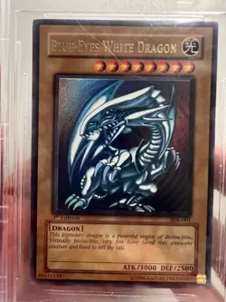 BGS 9 1st Edition Blue-Eyes White Dragon SDK 001 2002 Yugioh Kaiba Deck English - Image 4