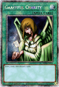 YuGiOh! Graceful Charity - RA03-EN116 - Platinum Secret Rare 1st Edition NM/M - Image 1
