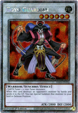 YuGiOh! Goyo Guardian - RA03-EN202 - Platinum Secret Rare 1st Edition NM/M - Image 1