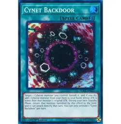 Yugioh - Cynet Backdoor (Super Rare) (1st Edition) - SDCL-EN023 P - Image 1