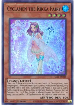 Yugioh - Cyclamen the Rikka Fairy (Super Rare) (1st Edition) - SESL-EN016 P - Image 1