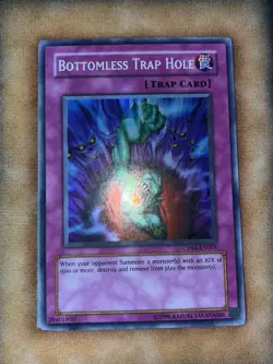 Yugioh Bottomless Trap Hole CP04-EN003 Super Rare English - Image 1