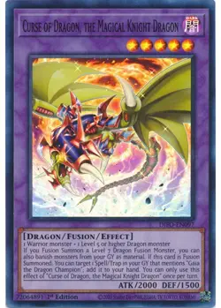 Yugioh Curse of Dragon, the Magical Knight Dragon (Super Rare 1st) DIFO-EN097 P - Image 1