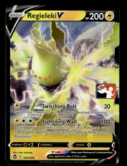 Regieleki V 057/195 Play Series Stamped Promo Pokemon Card - Image 1
