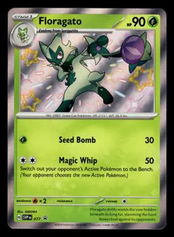 Floragato SVP 077 Shiny Holo Rare Black Star Promo Pokemon Card - Image 1