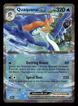 Quaquaval ex SVP 035 Double Rare Black Star Promo Pokemon Card - Image 1
