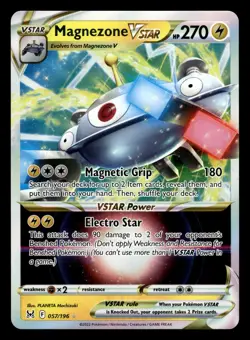Magnezone VSTAR 057/196 Ultra Rare Lost Origin Pokemon Card - Image 1