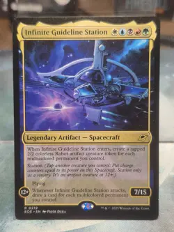 R 0219 Infinite Guideline Station Rare Spacecraft Edge of Eternities MTG Card NM - Image 1