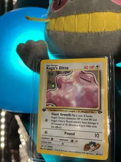Pokemon TCG Koga's Ditto Gym Challenge Holo Card 10/132 1st Edition Rare - Image 1
