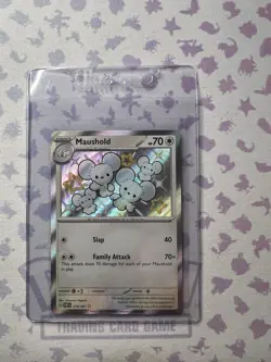 Maushold 210/091 Paldean Fates NM Baby Shiny Holo Rare PAF EN Pokemon Card TCG - Image 1