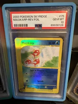 2003 Skyridge Magikarp Reverse Holo Card PSA 10 Pop 44 - Image 1